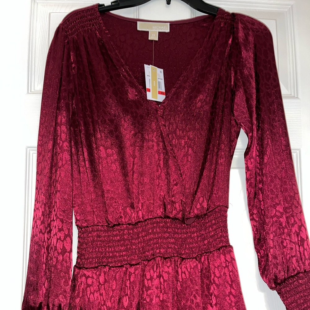 Satin Michael Kors dress.